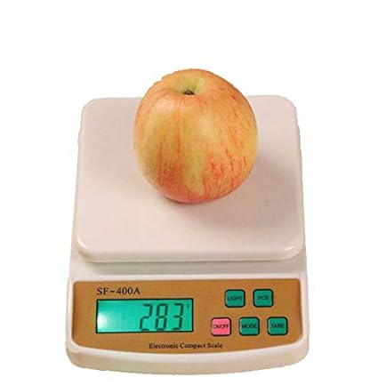QUARK MART Electronic Kitchen Digital Weighing Scale 10 Kg, Weight Machines for Kitchen, Weight Machine, Weight Scale Kitchen, Kitchen Weight Machine Digital(White) (SF400a)