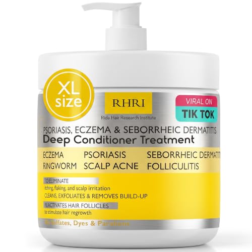 Image of Anti Fungal Psoriasis Conditioner for Psoriasis, Eczema & Seborrheic Dermatitis | with DHT Blockers, Mineral Complex & Tea Tree Oil | Soothes Dry Itchy Scalp & Supports Hair Growth for Men & Women