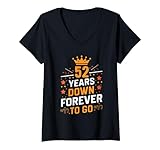 Photo Gallery donna 52 years down forever to go couple 52nd wedding anniversary maglietta con collo a v Photo Gallery donna 52 years down forever to go couple 52nd wedding anniversary maglietta con collo a v