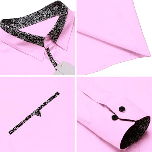 Image of Mens Shirt | Black Cotton Blend Casual | Regular Fit | Full Sleeve | Printed Spread Collar | Solid Plain Style | Summer Office Wear | Stylish Shirt for Men