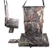 HUONIU Oversized Camouflage Tree Stand Seat Pad, Oxford Cloth, Thick Sponge, Foldable & Adjustable Hunting Seat for Outdoor Tree Stand Comfort, Leaf Pattern Cushion (Tree Camo)