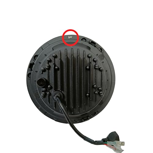 Image of Smart LED 7Inch Headlight 75-110W-12V For Royal Enfield, Mahindra, Jeep, Harley Davidson (5-Star LED Headlight )