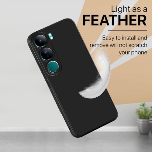 Image of Back Cover for Vivo Y300 5G / V40 Lite 5G | Full Camera Protection | Premium Liquid Silicon Case | Flexible Bumper Case for Vivo Y300 5G / V40 Lite 5G (Grey)