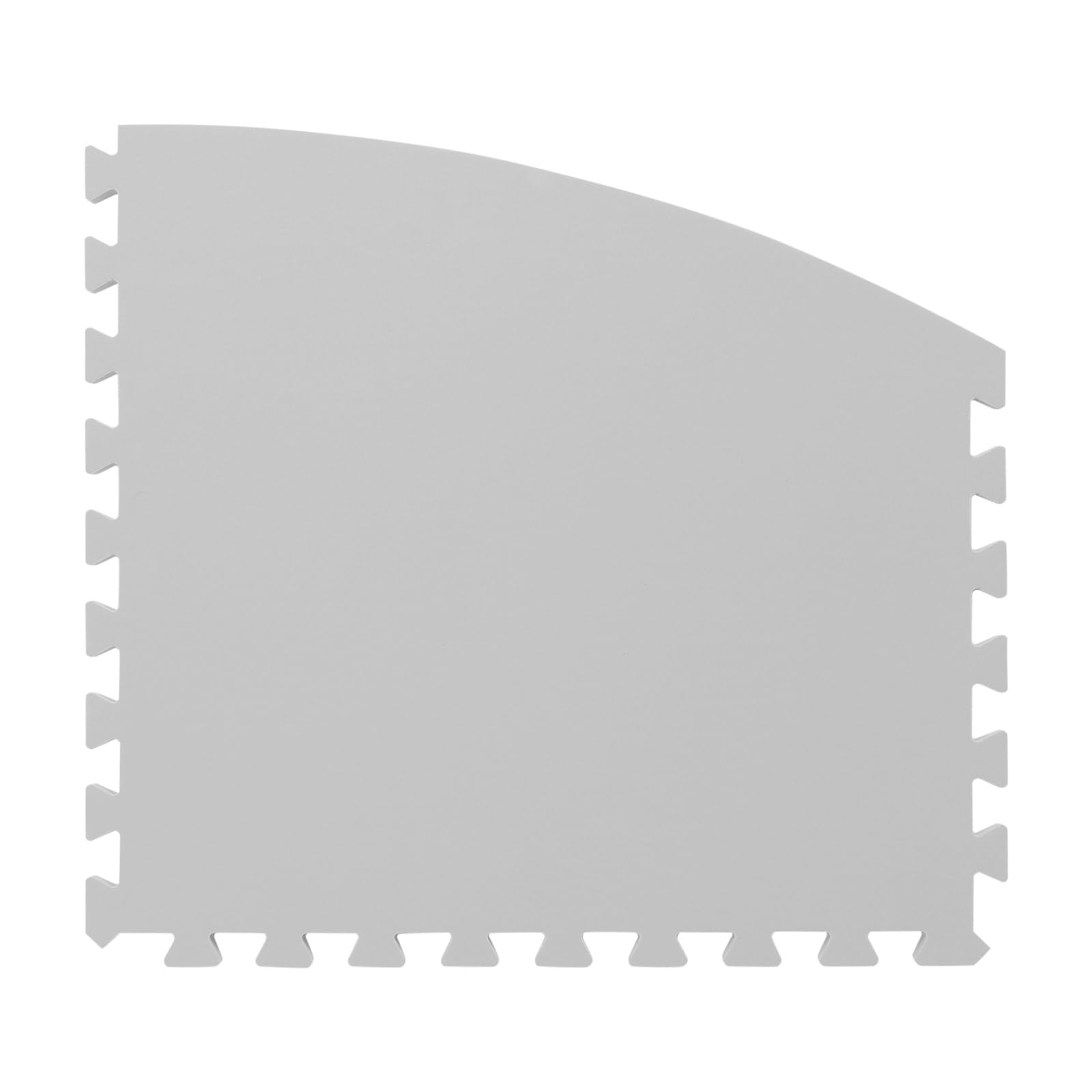 Tapis de protection de sol - Diamètre : 196 cm - En EVA - Tapis puzzle - Pour piscine et jacuzzi - Protection du sol - Gris