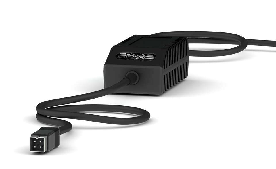 Commodore Plus/4 PSU Modern Schwarz EU - Ersatz-Netzteil für Commodore Plus/4, EU-Stecker