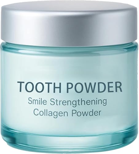 Poudre dentaire pour dents sensibles avec collagène et hydroxyapatite