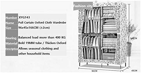 Fashion Oxford Cloth Cabinet 4-Layer Combination Wardrobe Dormitory Bedroom Convenient Storage Home Furniture