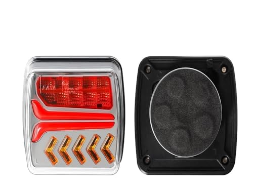 Feux arrières pour remorque avec signal d'avertissement stop LED