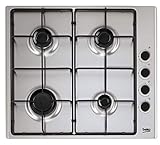placa gas beko 2 fuegos BEKO HIGG64103SXN ENCIMERA A GAS