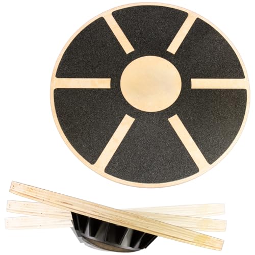 FIXKRAFT Balance Board aus Holz Ø 39,5 cm Gleichgewichtstrainer für Erwachsene Balancebrett Fitness Brett Zuhause Balanceboard 360 Grad Gleichgewichtsboard FIXKRAFT Balance Board aus Holz Ø 39,5 cm Gleichgewichtstrainer für Erwachsene Balancebrett Fitness Brett Zuhause Balanceboard 360 Grad Gleichgewichtsboard