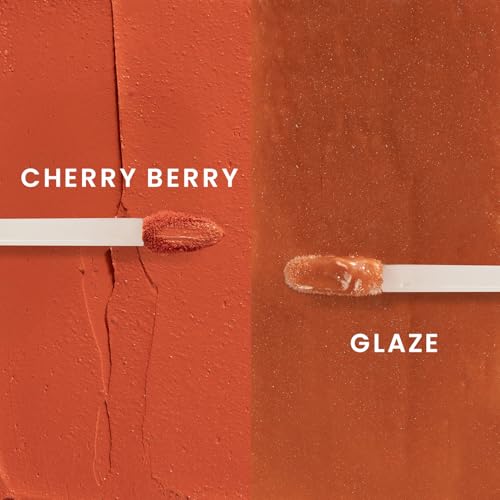Image of Double Dip | Cherry Berry & Glaze | Bold Cherry Red Matte Lipstick (2ml) Plus Soft Shimmer Lip Topper (2ml) | Perfect Balance of Color & Shine