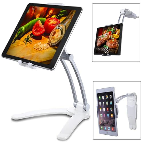 Suporte para Tablet Ipad e Galaxy Tab Mesa e Parede Universal 360º (Branco)