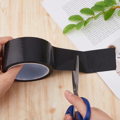 Hobbspring Light Blocking Stickers Tape 164 Feet x 1.97inch Black Tape Light Sticker Dark Stickers to Blocking Light for Windows Electronics LED Routers - Image 3