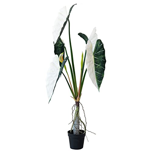 Phimos Artificial Frydek Palm Plant Fake Tropical Palm Tree, Faux Plants In Pot For Indoor House Home Office Garden Modern Indoor Decoration Housewarming Gift (4.5) #TOP7