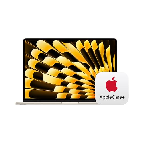 2024 MacBook Air 15-inch Laptop with M3 chip: 8GB Memory, 512GB Storage; Starlight with AppleCare+ (3 Years)
