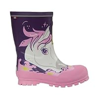 Viking Jolly Print Rain Boot, Purple Multi, 5 UK