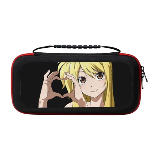 フェアリーテイル ケース スイッチ2 ケース キャリングケース 第2世代保護バッグ 衝撃吸収 ストレージカバー 高密度eva ベルベット中身内蔵 ソフトカード20枚収納可 ケーブル/イヤホンなど小物収納可能 全面保護 大容量 安定性 精密設計 固定バンド