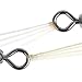 Dr.Fish 50 Pack Fishing Barrel Swivel #2/0 Copper Stainless Steel Solid Ring 165Lb
