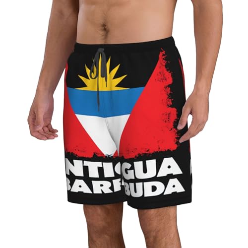 Dominican Flag Men's Beach Shorts Quick Dry Swim Shorts with Pockets Hawaii Board Trunks4