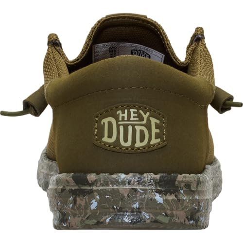 Image of HEYDUDE Men's Wally Funk Mesh Field Camo Slip On Shoe | Mesh Casual Loafers | Lightweight Travel Ready Fit