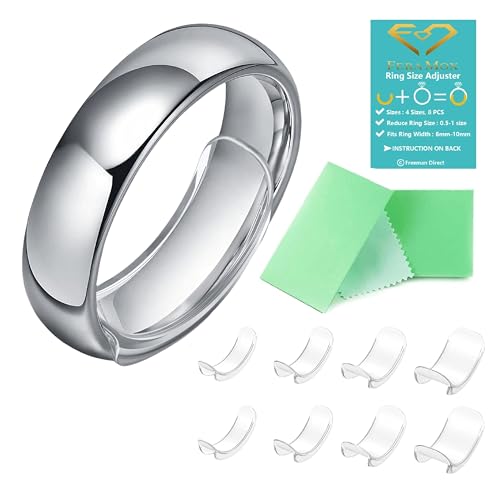 invisible ring size adjuster for loose rings ring adjuster fit wide rings with jewelry polishing cloth