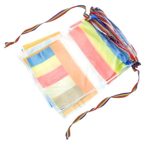 SUPVOX Drapeaux De Prière Couleurs Décoratifs Pour Temple Bouddhiste Bannière Suspendue Traditionnelle Pour Activités Spirituelles Et Ambiance Sacrée