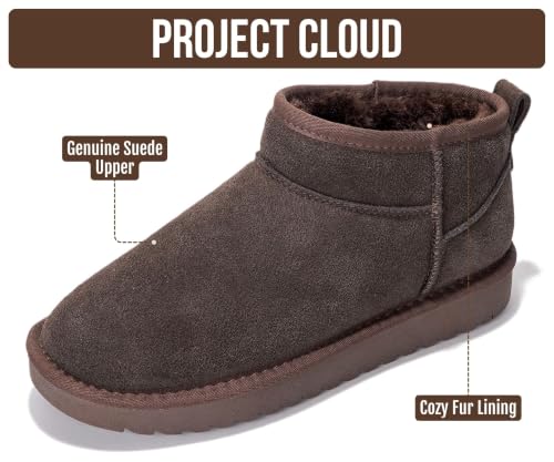 Image of Project Cloud Genuine Leather Ankle Boots for Women - Water Resistant with Memory Foam Insole Winter Boots - Trending Shoes & Comfortable Women's Ankle Boots (Hippy)