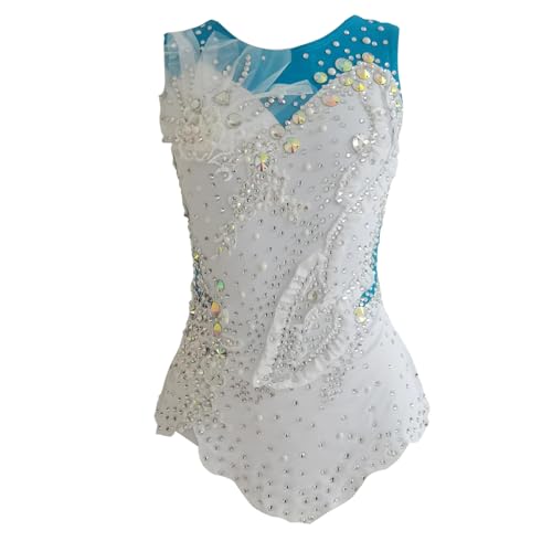 LIUHUO Rhythmic Gymnastics Leotards Fashionable and Comfortable Sports Wear White Elegant Stylish Uniform New Rules