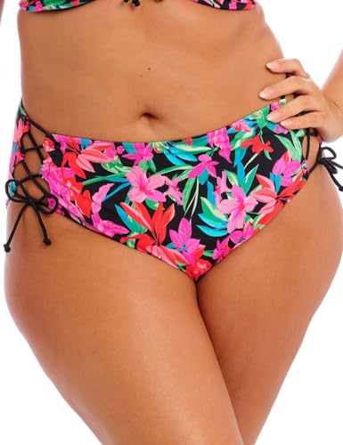 Elomi Savaneta Mid Rise Strappy Swim Brief (ES801370), Black, 16