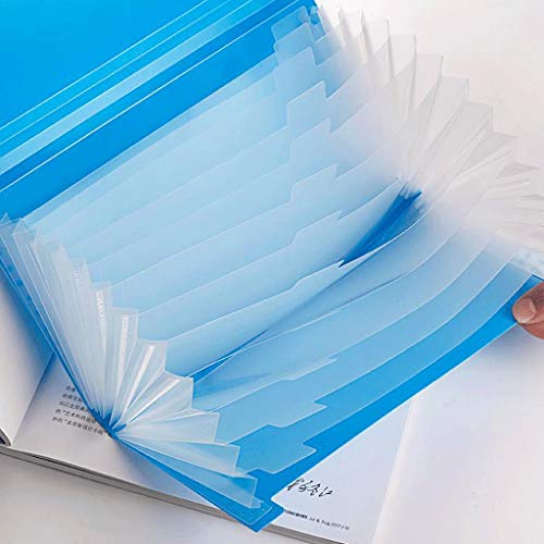 Dossier A4 double fort clip bleu RJJ porte-documents d'information à insérer - 5
