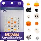BioSwiss Halloween Pimple Patches, Hydrocolloid Acne Patch for Zits and Blemishes, Face and Skin Stickers, 72 Count