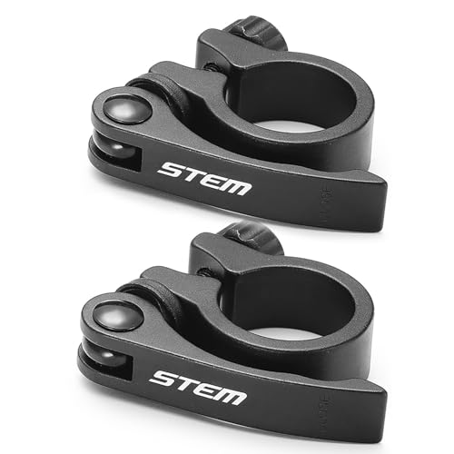 2 Stück Sattelklemme 31.8 mm, Fahrrad Sattelklemme, Aluminium Legierung