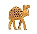 Rastogi Handicrafts Decorative Animal Statue Miniature Made from Single Block of Wood - **Good Luck** Gifts for Men/Women