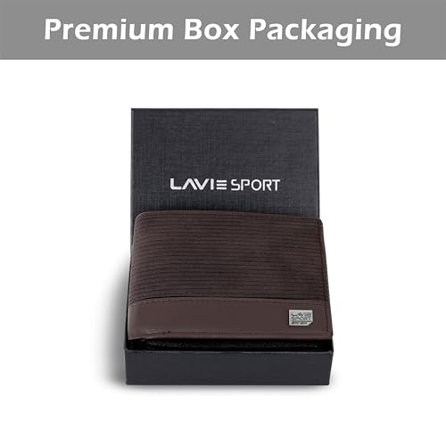 Image of Lavie Sport Men's William Wallet | 5 Card Slots | Biofold Wallet | Synthetic Leather | Purse for Men