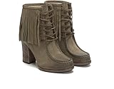Frye Women's Parker Fringe Short Ankle Boot, Grey, 11 M US