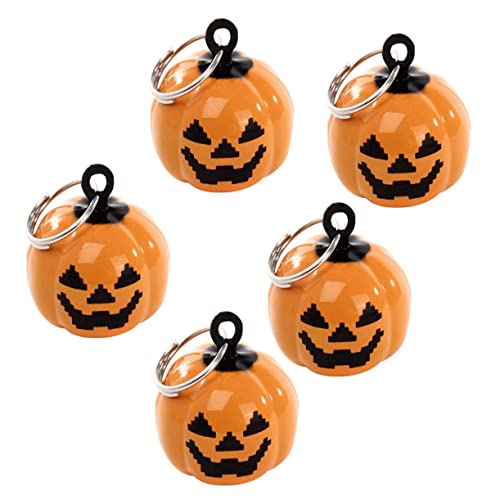 BESPORTBLE Halloween Decorations 4pcs Bells Enamel Pet Bells Cartoon Shape Necklace