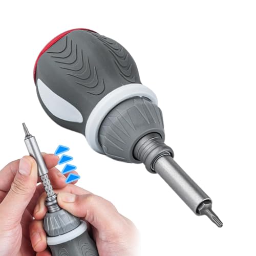 Juego de destornilladores de trinquete magnéticos, broca de herramienta 9 en 1 con cabeza retráctil, juego de trinquete de destornillador, para coche, reloj, computadora, electrónica, hogar