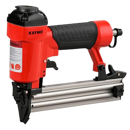 Image of Kaymo NEO-F32 Pneumatic Brad Nailer | 18 Gauge | 10mm-32mm Brads | 1.20 Kg Lightweight Tool | 360 Air Exhaust | Full Metal Trigger | Wide Safety Device | Compact Design | 60-95 PSI Air Pressure