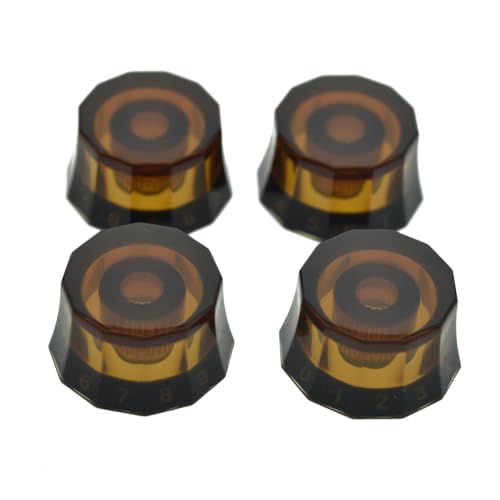 Boutons 24 cannelures USA ambre pour un contrôle précis du volume sur guitare électrique PRS