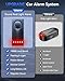 108dB Car Alarm System, Car Anti-Theft Vibration Sensor Alarm & Red Light, 2 Wireless Remote, Anti Theft Vehicle Device with Magnetic Install Design for RV, SUV, Truck (Upgrade 4.0)