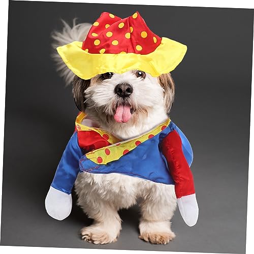 Disfraz de payaso para perro ORFOFE XXL miniatura 6
