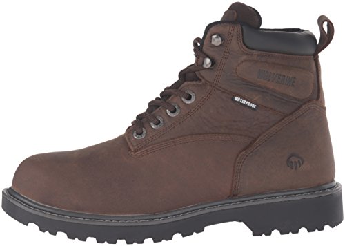 Wolverine Mens Floorhand 6 Inch Waterproof Soft Toe-M Work Boot, Dark Brown, 9.5 Us #TOP7