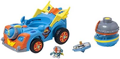 SUPERTHINGS S Kazoom Racer Pojazd Kid Kazoom z armatą, zawiera 1 figurkę