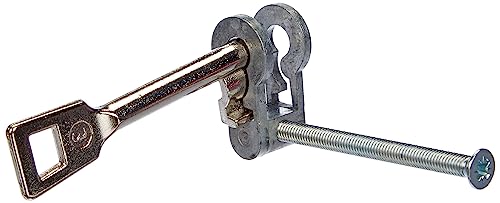 BMH Buntbart-Einsatz zur Umrüstung von PZ auf BB | inkl. 1 Schlüssel und 1 Befestigungsschraube, Grau