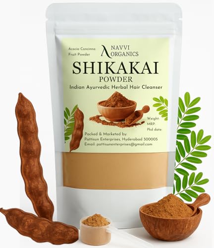 Image of Shikakai Powder 250g, Indian Ayurvedic Herbal Hair Cleanser, 100% Organic and Sustainable