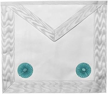 Unique Regalia Masonic Blue Lodge Fellow Craft Apron with Rosettes MA022