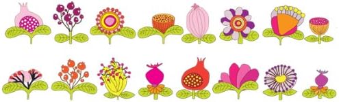 Pop & Lolli 2304 Blooming Blossoms Fabric Stickers