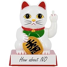 Lucky Cat Middle Finger Lucky Cat Shaking Hands Lucky Cat Fortune Lucky Cat Welcoming Cat, for Your Home/Store/Office