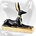 mtb more energy Statua decorativa "God of Death" – Statua di Anubis – lunghezza 20 cm – Decorazione Egitto Dio Schakal