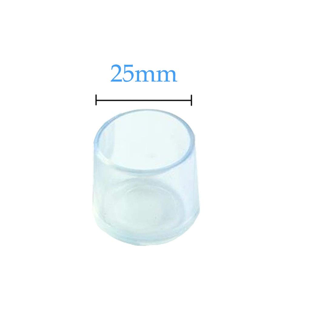 Silikonowe nakładki na nogi krzeseł, Furniture Leg Caps Transparent Multiple Sizes Pack Of 16(Circle 50mm)